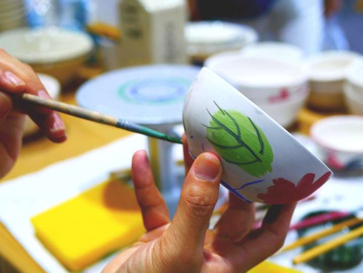 pottery painting for an experience gift idea 