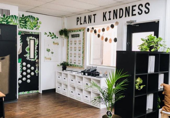 Nature and plant-themed classroom decorations