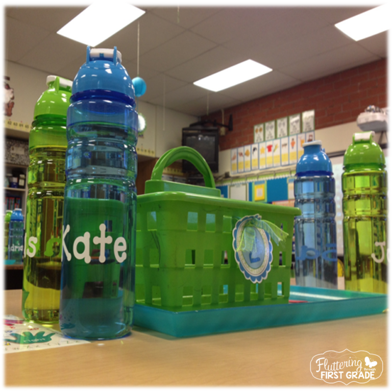 classroom water bottles