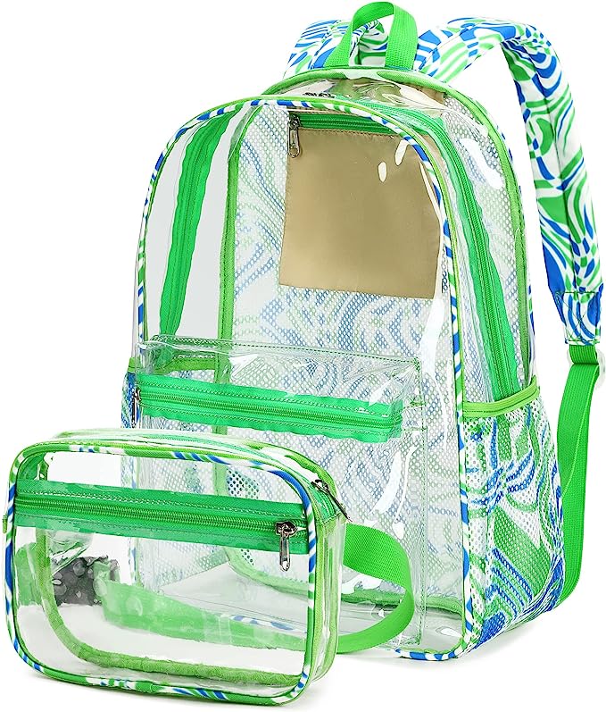 Btoop transparent backpack and fanny pack