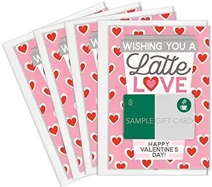a latte love gift card holder for valentine's day gift idea