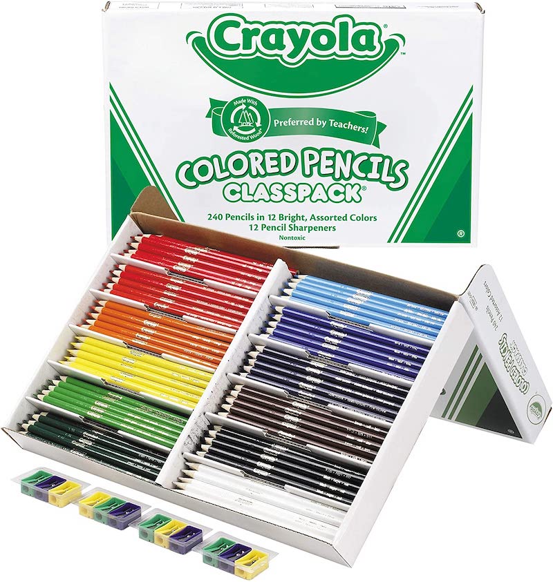 Crayaola Colored Pencils Bulk Classpack Crayola colored pencil classpack with multiple colors