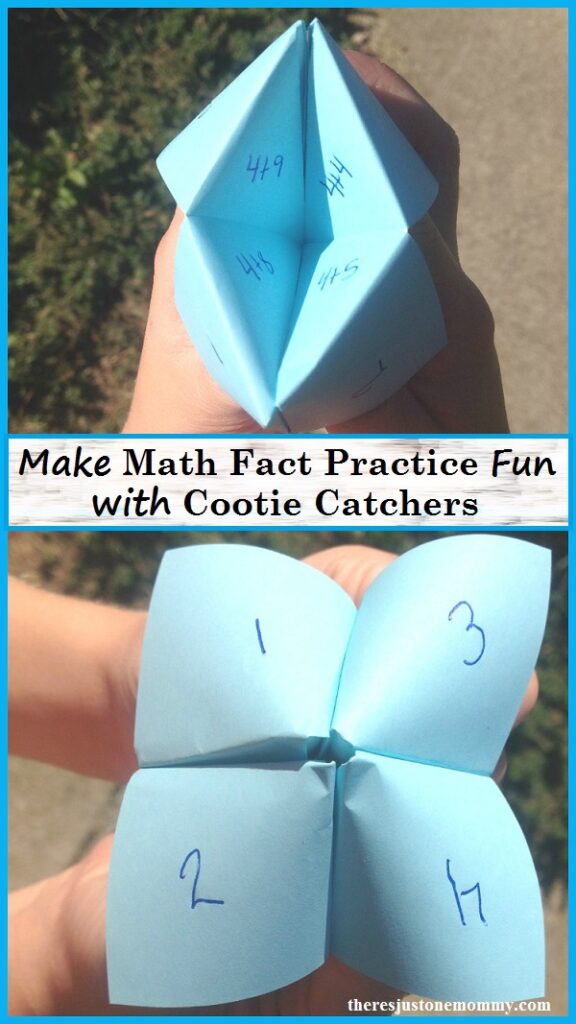 Cootie Catcher math facts