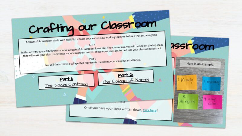 Screenshot of Crafting Our Classroom mini-lesson