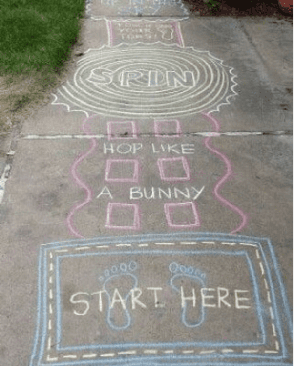 sidewalk chalk activities