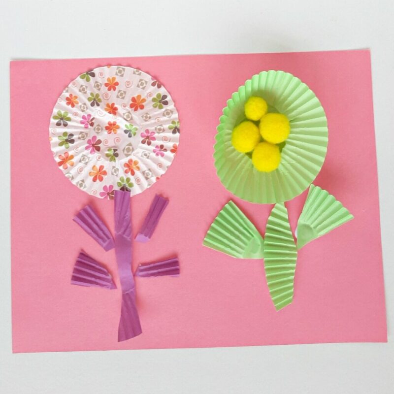 Popsicle Stick Flower - Raising Little Superheroes