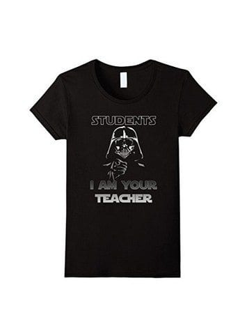 Students, I am your teacher t-shirt, as an example of teacher t-shirts on Amazon