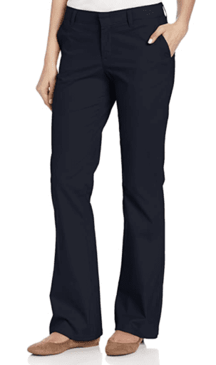 Dickies women's boot cut slim fit pants- teacher pants