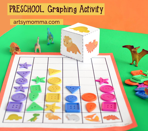 example of dinosaur graphing preschool activity