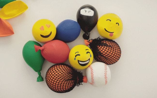 Colorful stress balls made from balloons (DIY Fidgets)