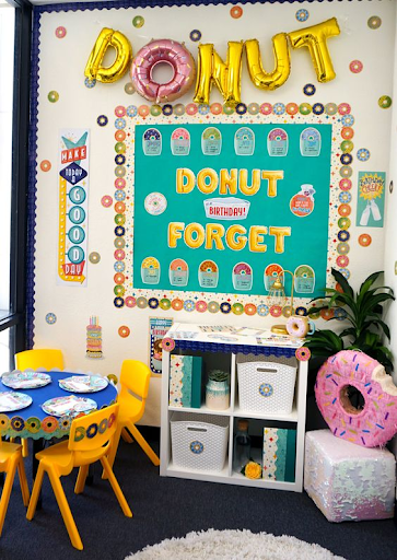 Classroom with donut theme