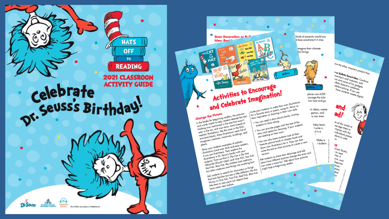 Spread of Dr. Seuss's birthday activity guide