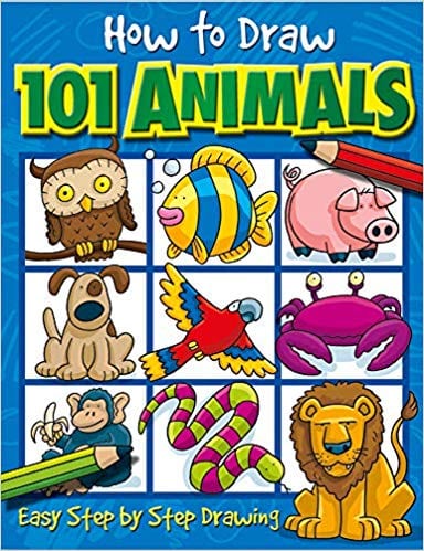 Cover of the book 'How to Draw 101 Animals'- art gifts for kids