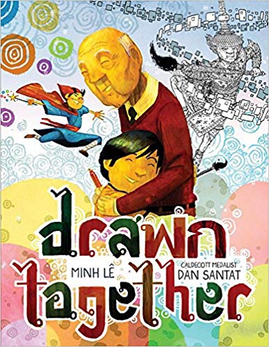 Book cover for Drawn Together as an example of 3rd grade books