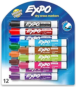 pack of dry erase markers in various colors 