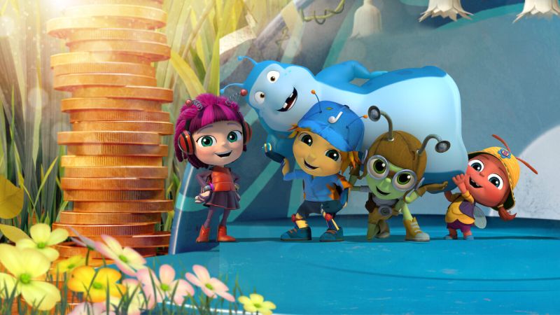 Animated characters from the Netflix show Beat Bugs