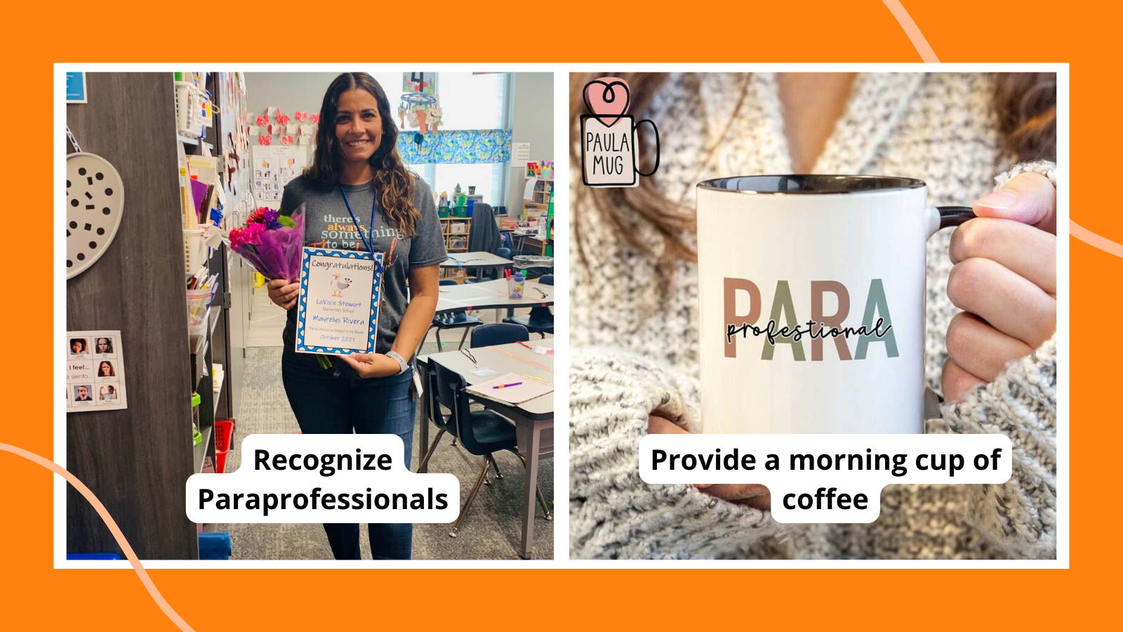 examples of paraprofessional day ideas