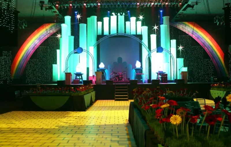 Venue with Wizard of Oz theme