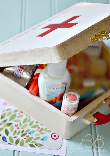 Emergency kit thank you box- DIY Teacher Gifts