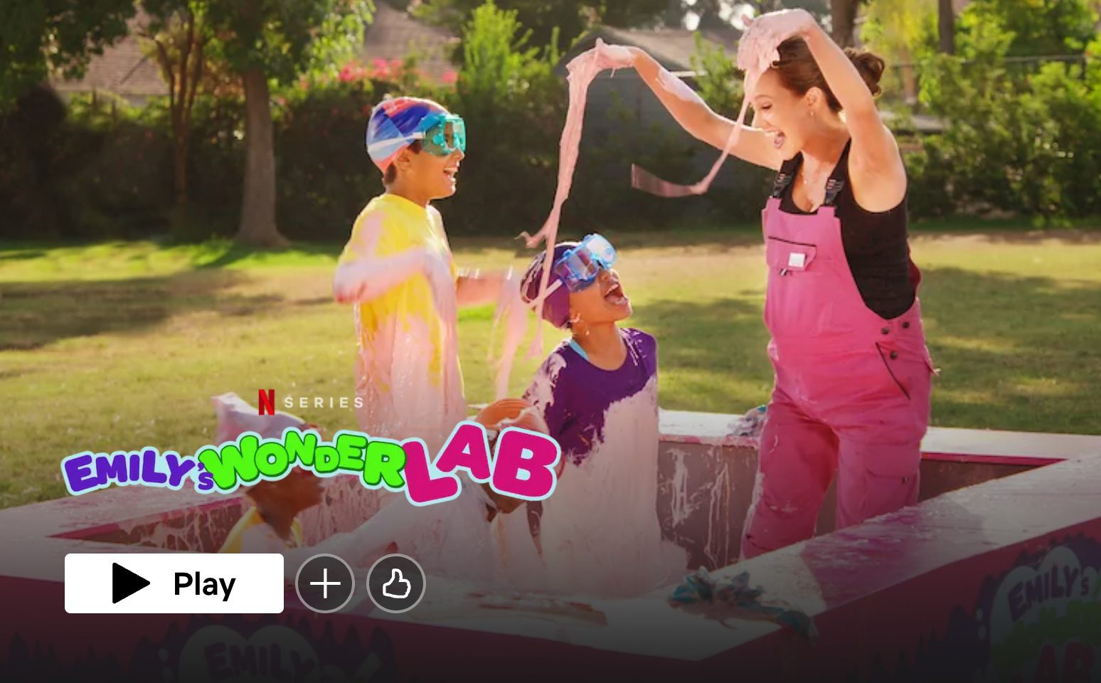 Emily's Wonder Lab screenshot as an example of educational Netflix shows