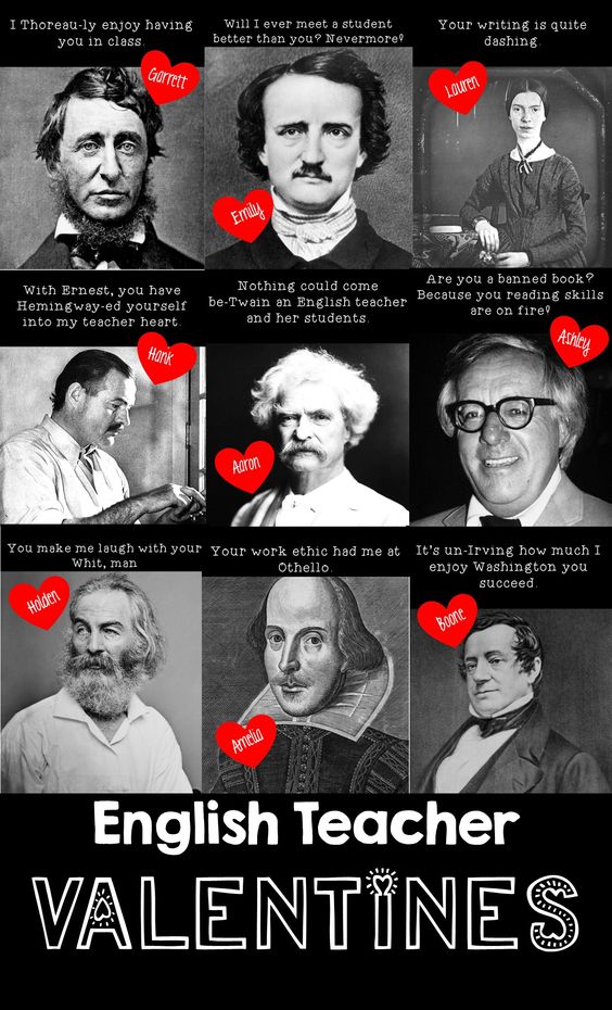 English teacher Valentine's Day memes