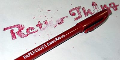 Retro School Supplies Erasable Pens