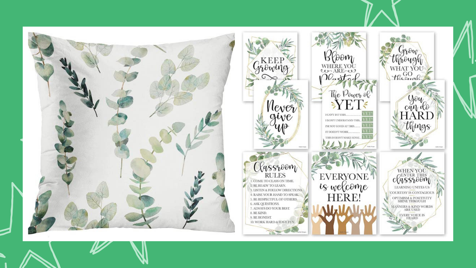11 Cute and Calming Eucalyptus Classroom Decor Ideas