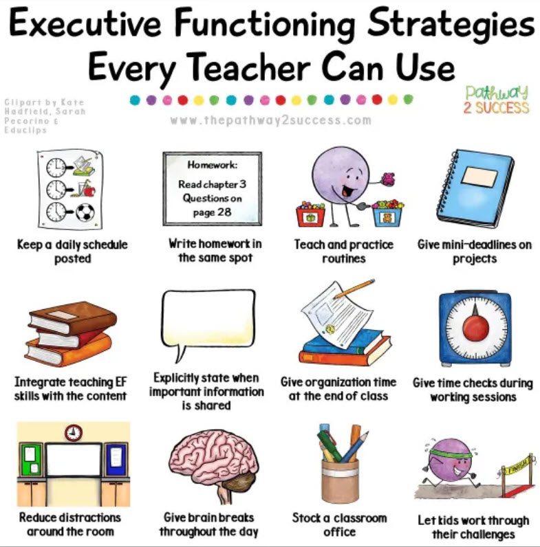 ADHD and Executive Functioning Weekly HOMEWORK Planner