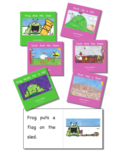 Examples of Express Readers decodable books