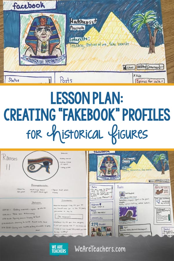 I Have My Students Create "Fakebook" Profiles for Historical Figures
