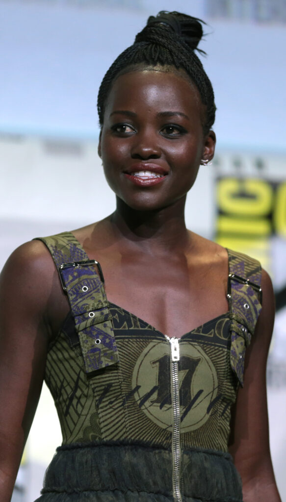 Lupita Nyong'o speaking at the 2016 San Diego Comic-Con International in San Diego, California on the list of Famous Black Women Your Students Should Know