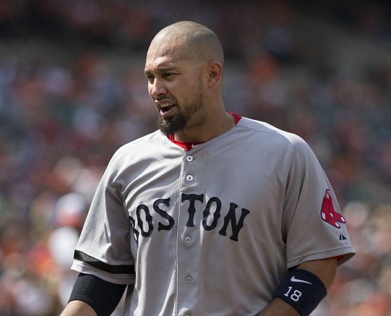 Shane Victorino MLB baseball player for the Boston Red Sox