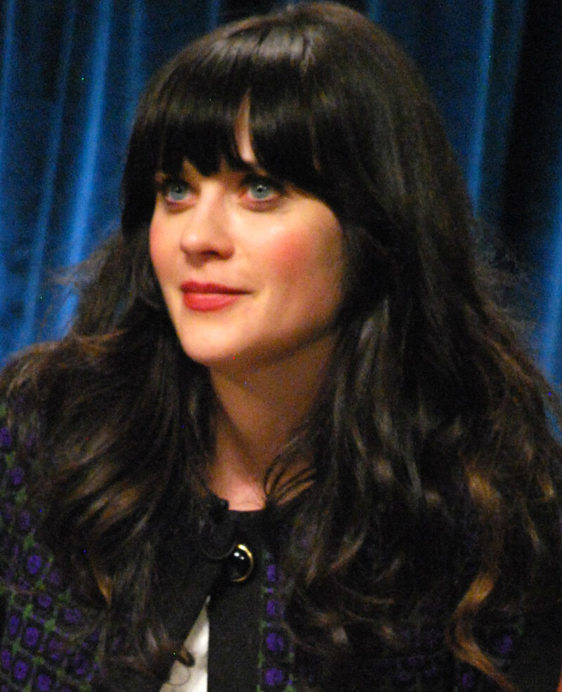 Zooey Deschanel, one of the most famous people with adhd