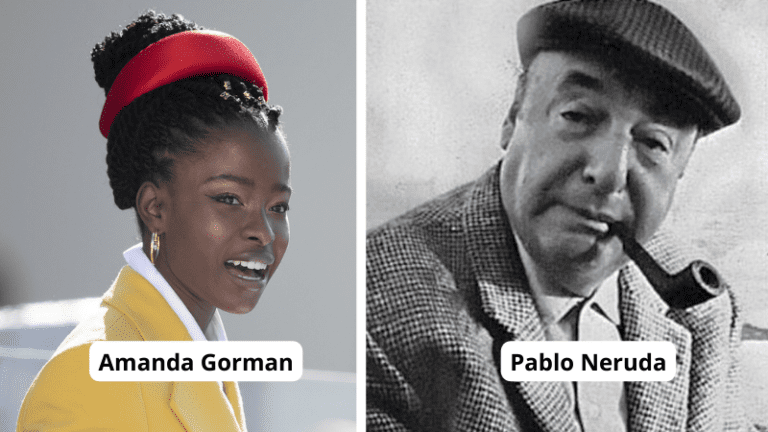 Amanda Gorman and Pablo Neruda as examples of famous poets your students should know