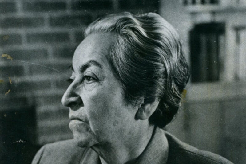 Gabriela Mistral in Chile, 1957.