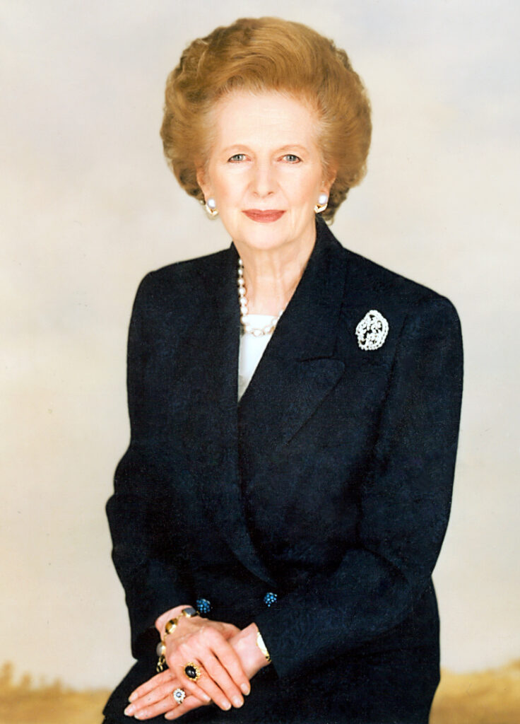 Portrait of Margaret Thatcher