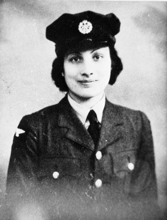 Hon. Assistant Section Officer Noor Inayat Khan (code name Madeleine), George Cross, MiD, Croix de Guerre avec Etoile de Vermeil. Noor Inayat Khan served as a wireless operator with F Section, Special Operations Executive, on the list of famous women in history.