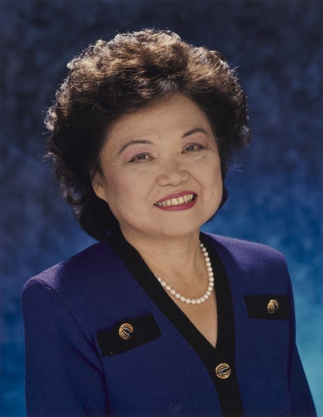 Photograph shows official House of Representatives portrait of Congresswoman Mink, the first woman of color elected to Congress.