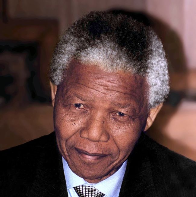 Photograph of Nelson Mandela (Famous World Leaders)