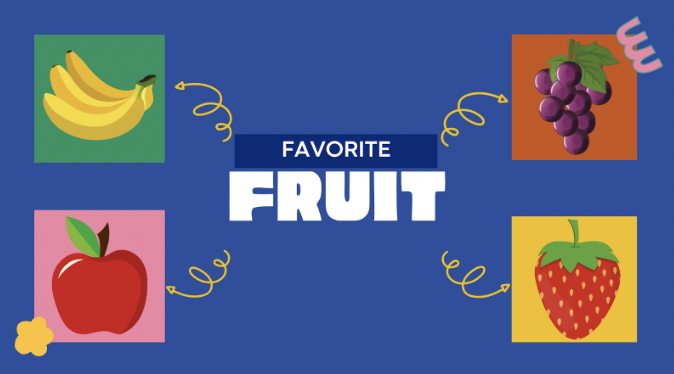 Favorite fruit 4 corners game