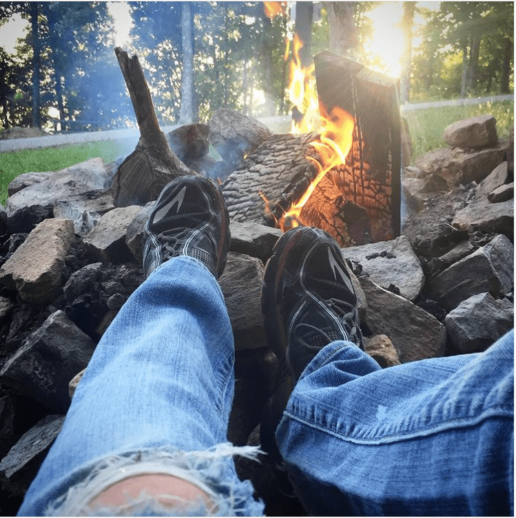 Teacher summer vacation campfire