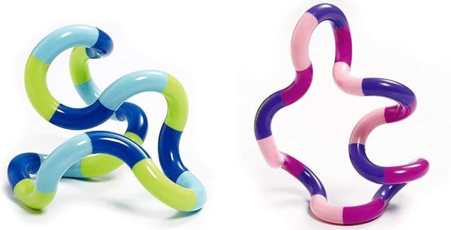 Colorful twisty plastic toys