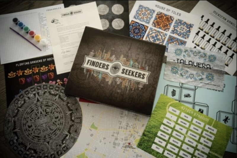 Assortment of items from Finders Seekers subscription box