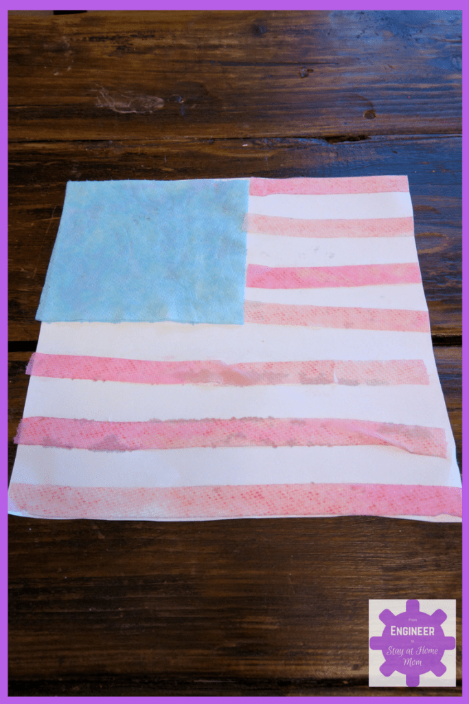 Make an American Flag using water science