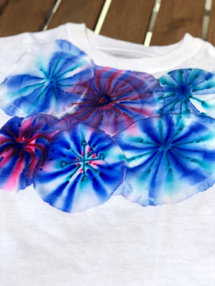 A DIY fireworks tshirt as an example of fun last day of school activities