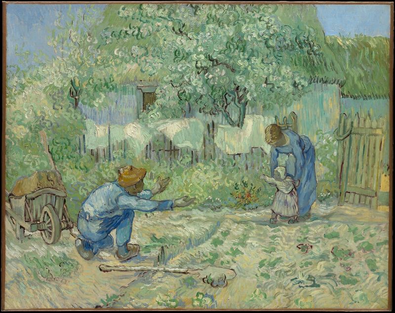 First Steps by Vincent Van Gogh