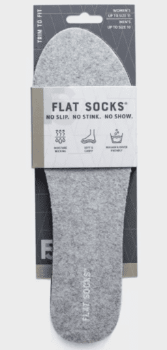 Flat Socks No Show Cushioned Socks in grey