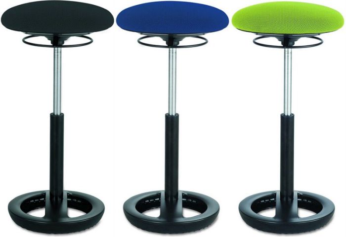 Twixt adjustable stools in black, blue, and green (Flexible Seating Options)