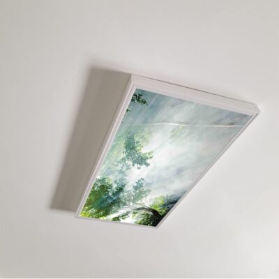 Forest theme classroom fluorescent light cover