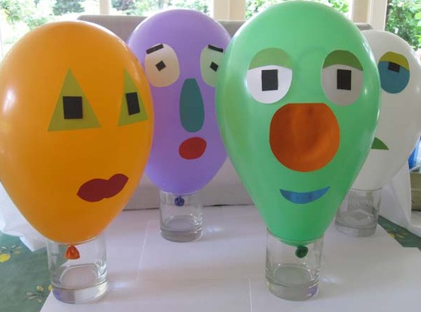 Create funny balloon faces